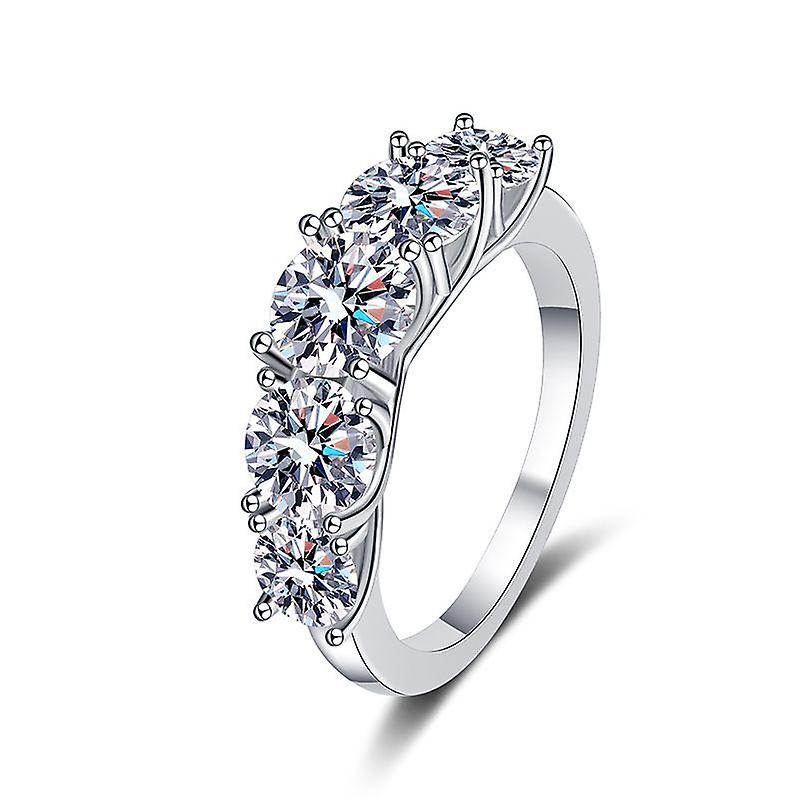 S925 Silver Moissanite Ring