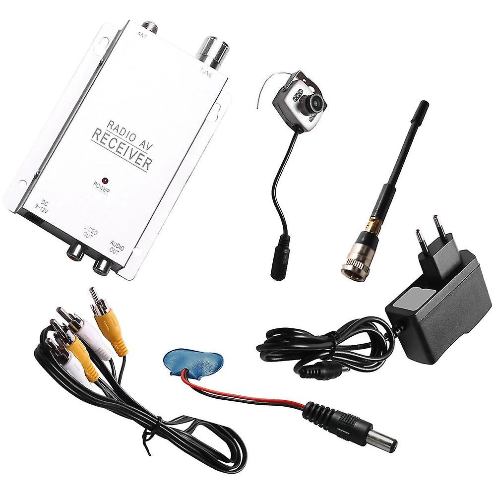 1.2G Wireless Camera Kit Radio Av Receiver con alimentazione Sorveglianza Home Security (spina UE)
