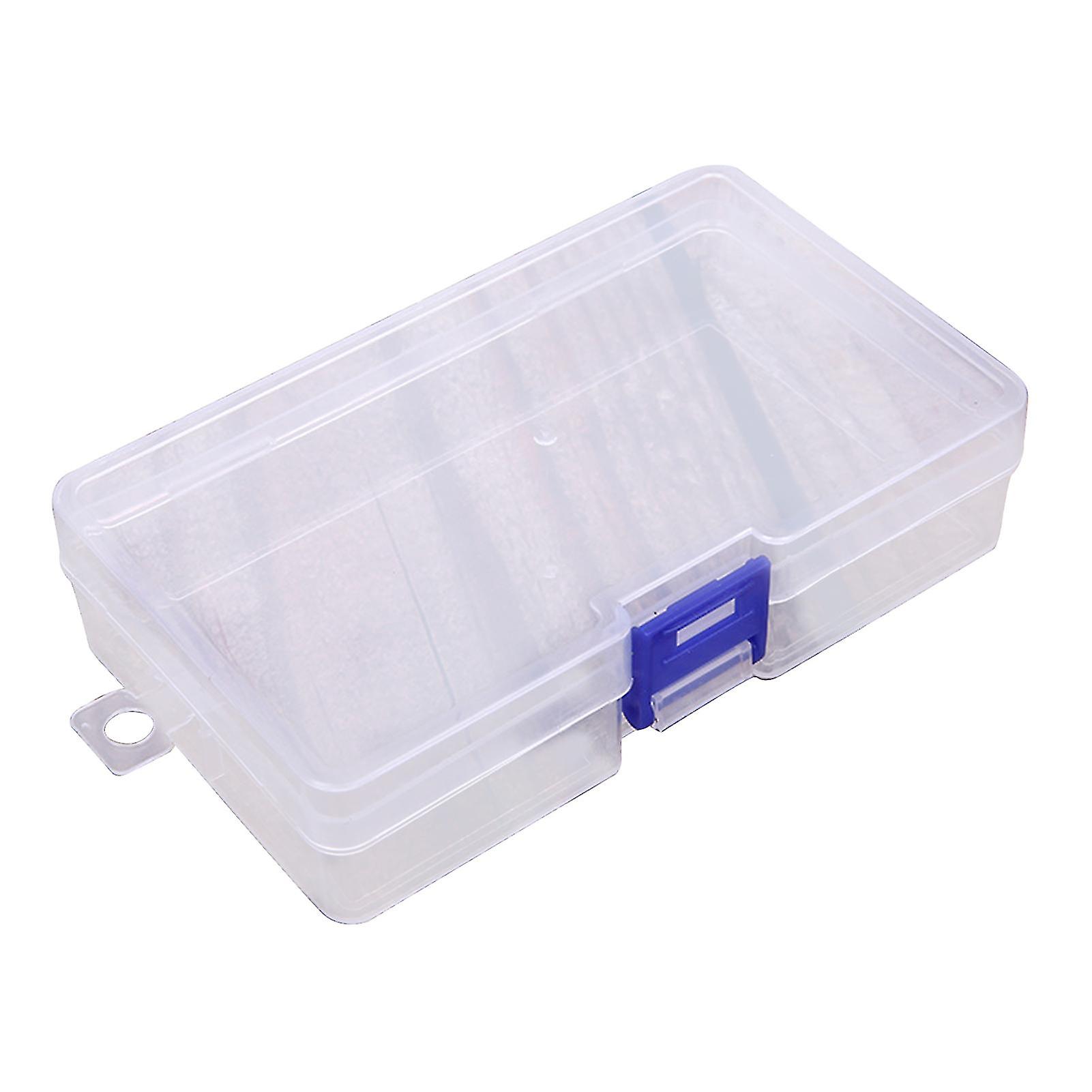 Latch Box Transparent Multifunctional High Capacity Visible Storage Plastic Clear Square Fishing Gear Empty Box For Household