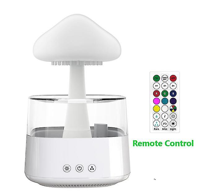 Cloud And Raindrop Humidifier Colorful Mushroom Rain Forest Aromatherapy Machine Household Rain Cloud Landscape Led Table Lamp