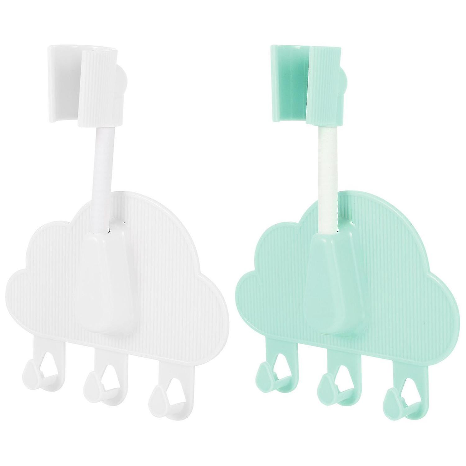 2 Pcs Shower Head Holder Adjustable Shower Bracket Fixing Shower Head Stand