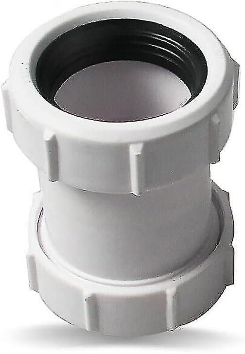 Pvc Straight Fitting 40mm 1/2" Tub Drain Compression Fitting (pack Of 1)