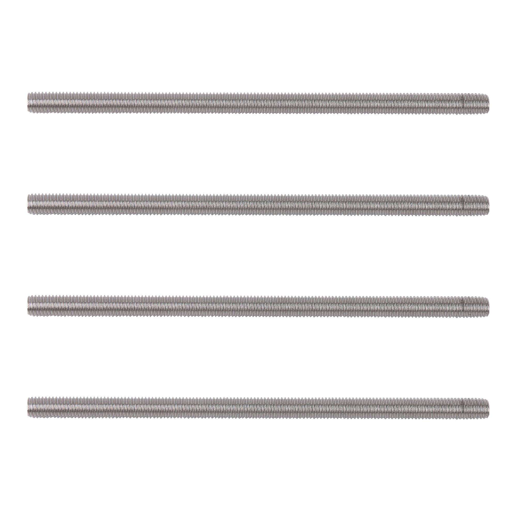 4Pcs Stainless Steel Fully Threaded Rods M10x200mm for Machine Tools