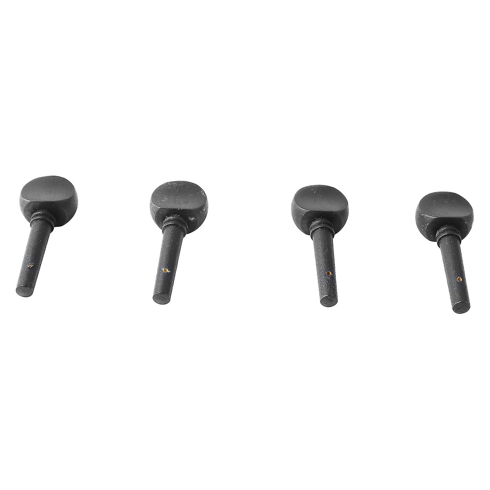 4 قطع الكمان ضبط ربط المحمولة غرامة المظهر الخشب الكمان ربط استبدال الأسود M00592