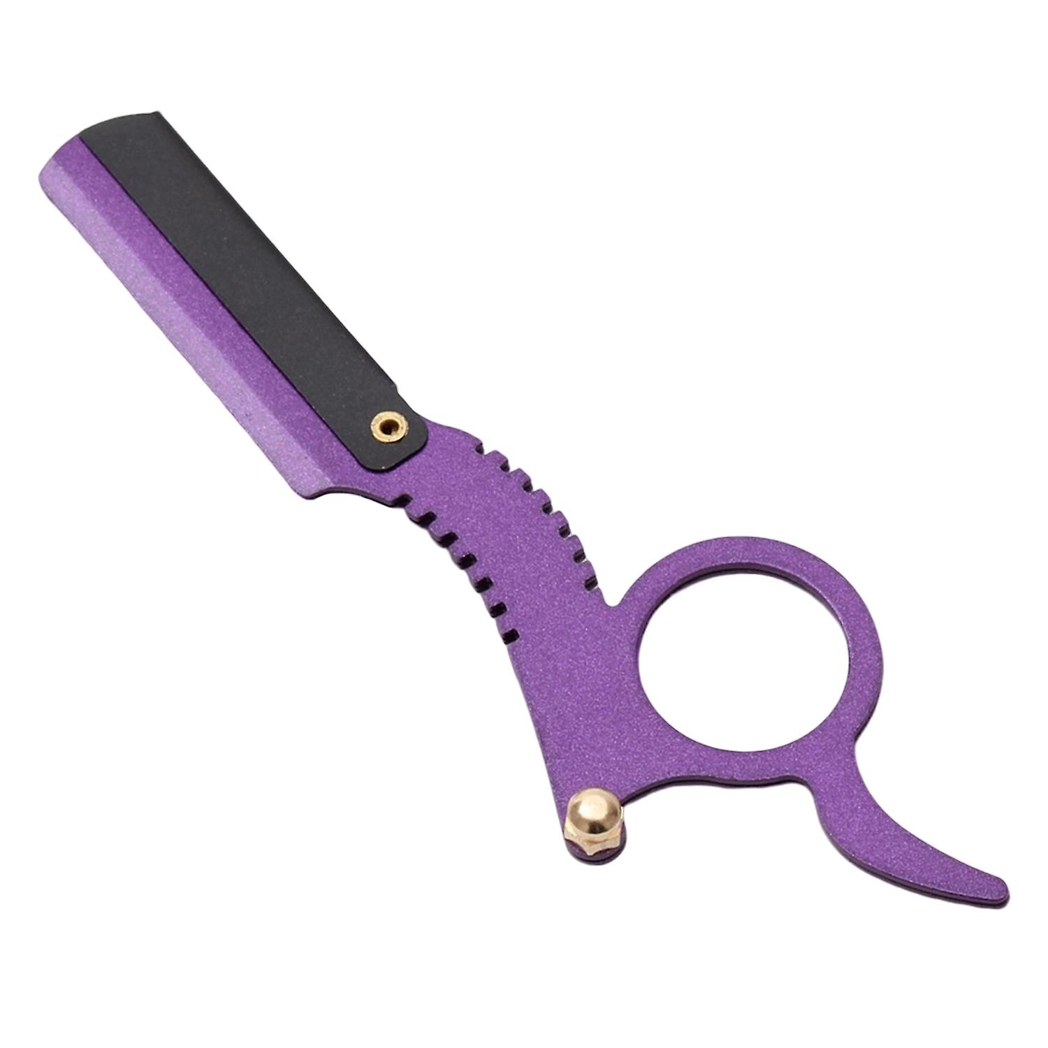 Manual Barber Razor Handle Straight Head Bright Color Sturdy Anti Corrosion Beard Razor Frame for Ho