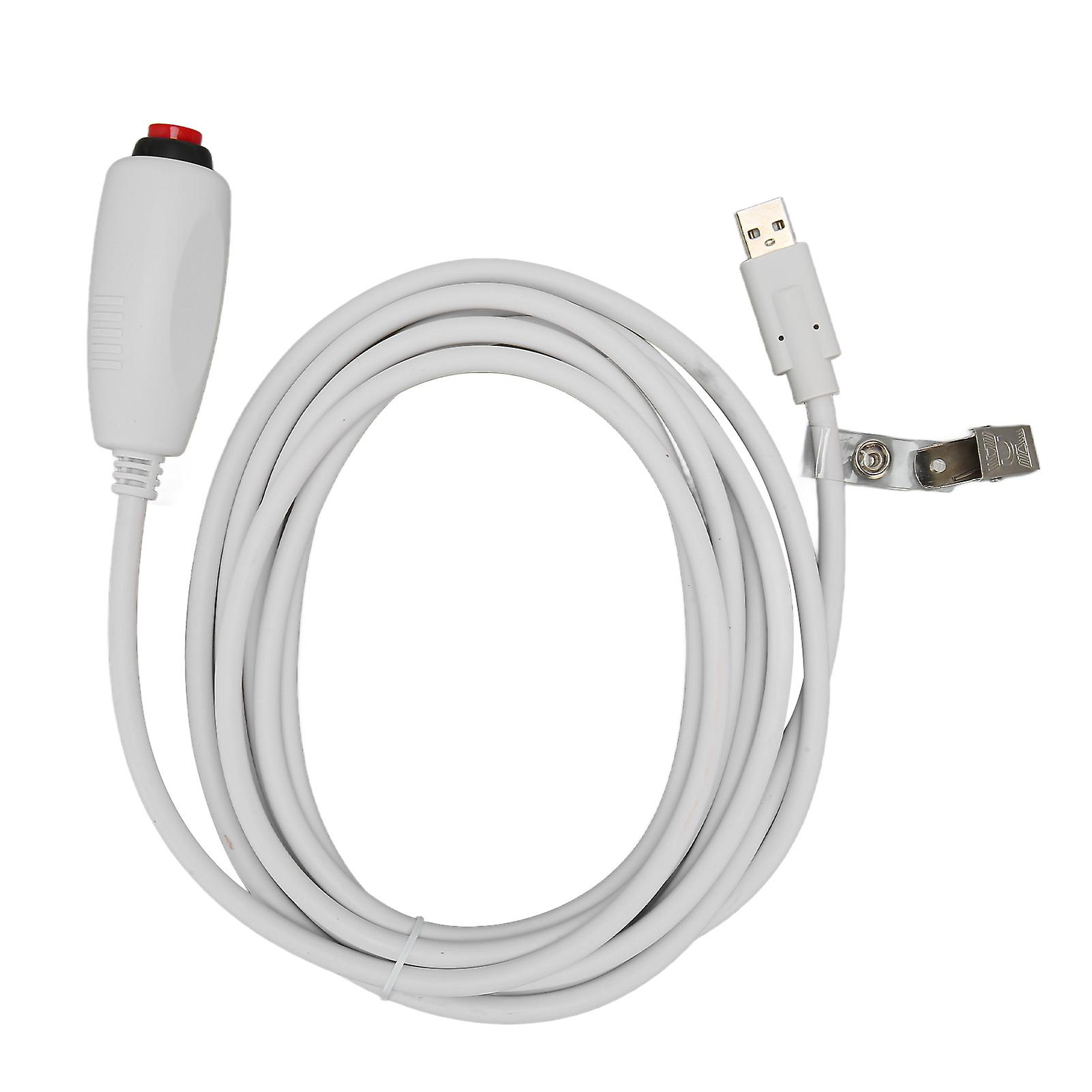 Nurse Call Button Cable USB Plug Universal Replacement Push Button Cord with Clip for Nurse Station 9.8ft