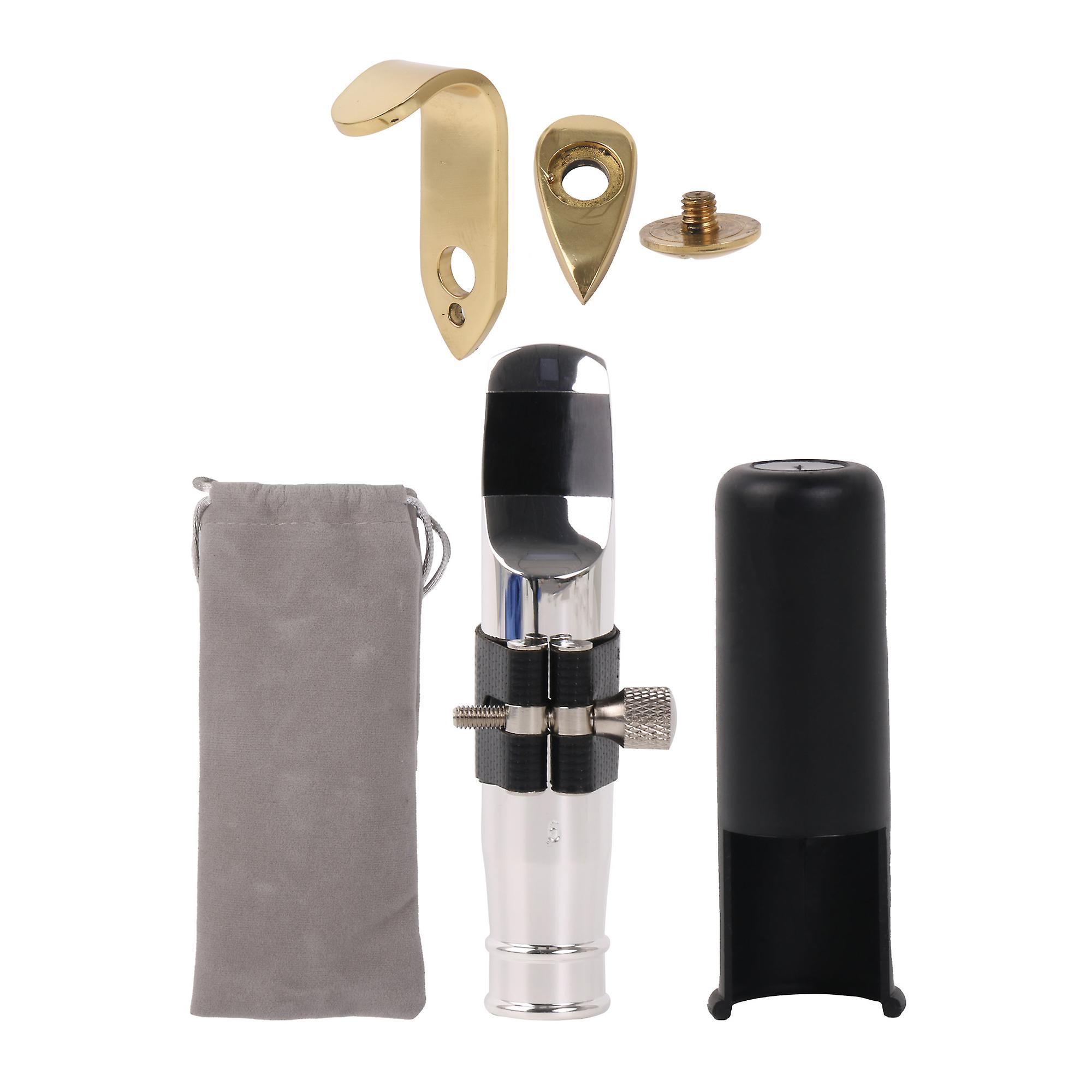 Mouthpiece 6# Clamp Replacement Kit for Tenor Sax w/ Thumb Hook Rest