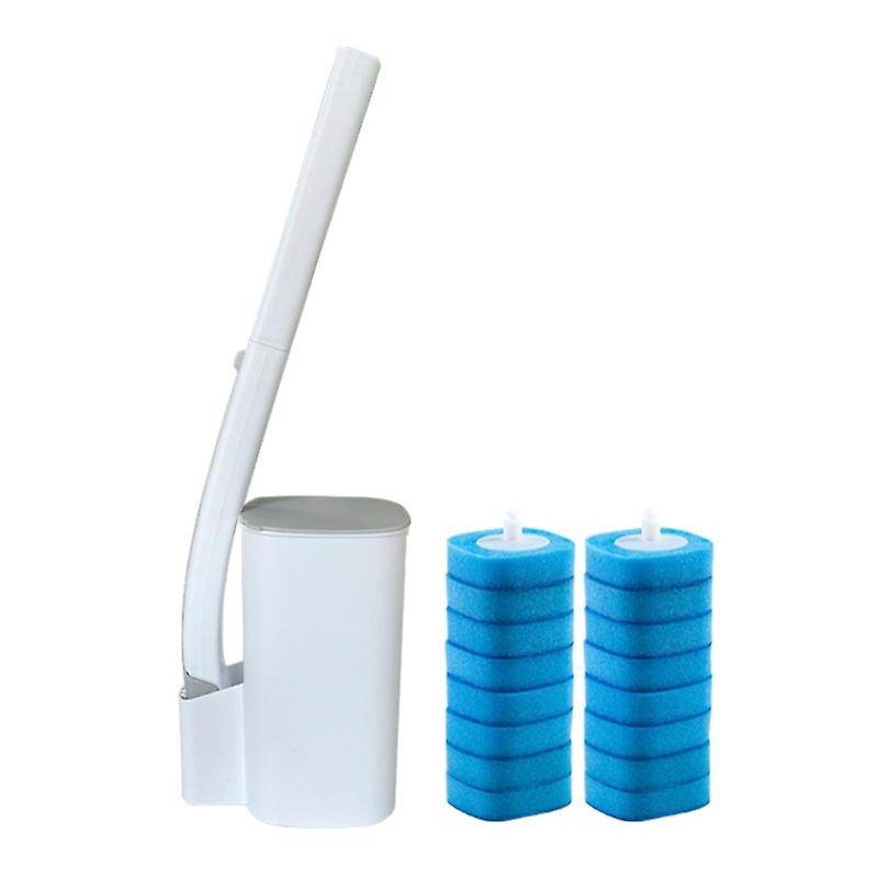 Engangs toalettbørsterens med langt håndtak toalettskålrensestav