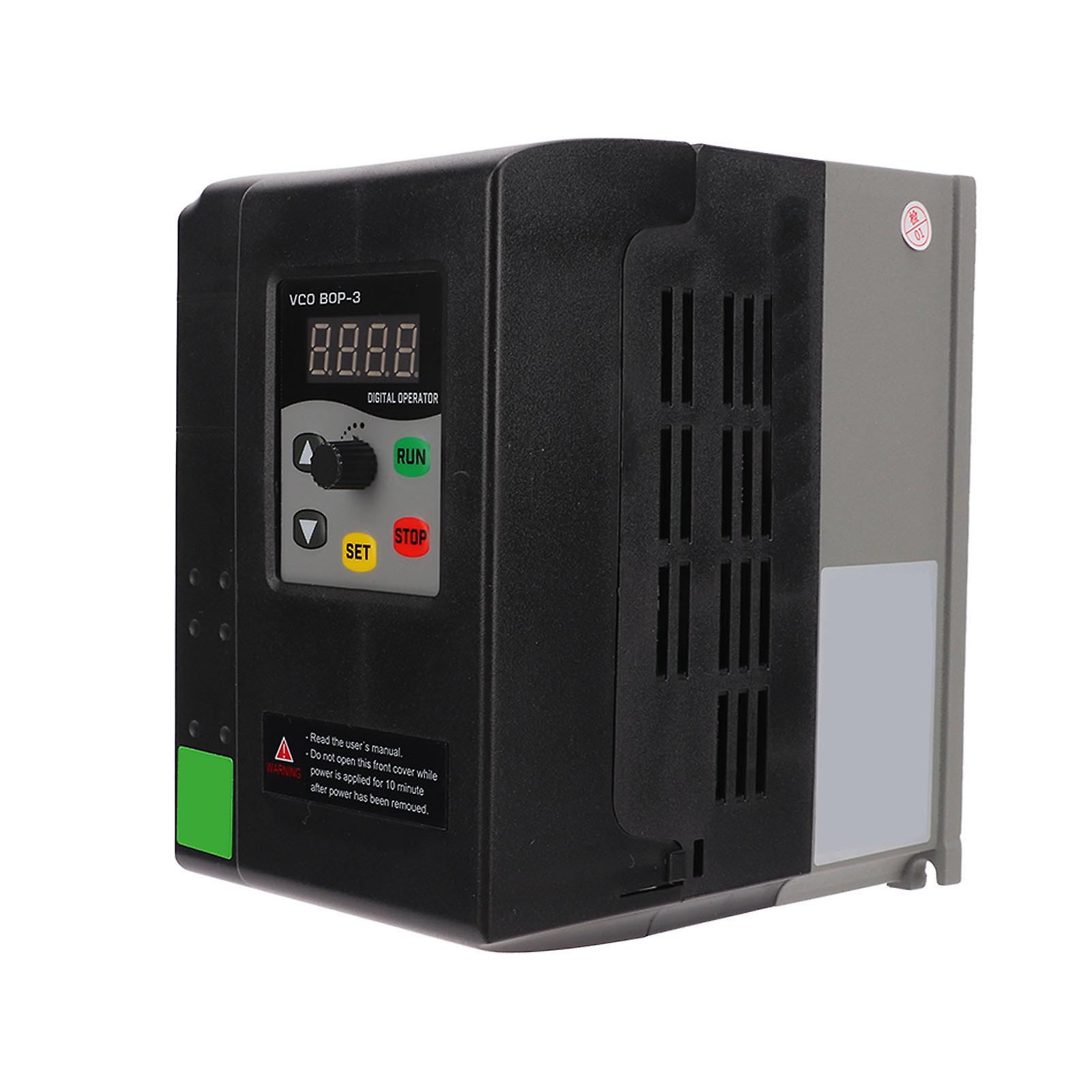 Motor Variable Frequency Drive Digital Display Motor Frequency Converter 3 Phase 380‑440V Input 0‑440V Output 3KW 7.5A