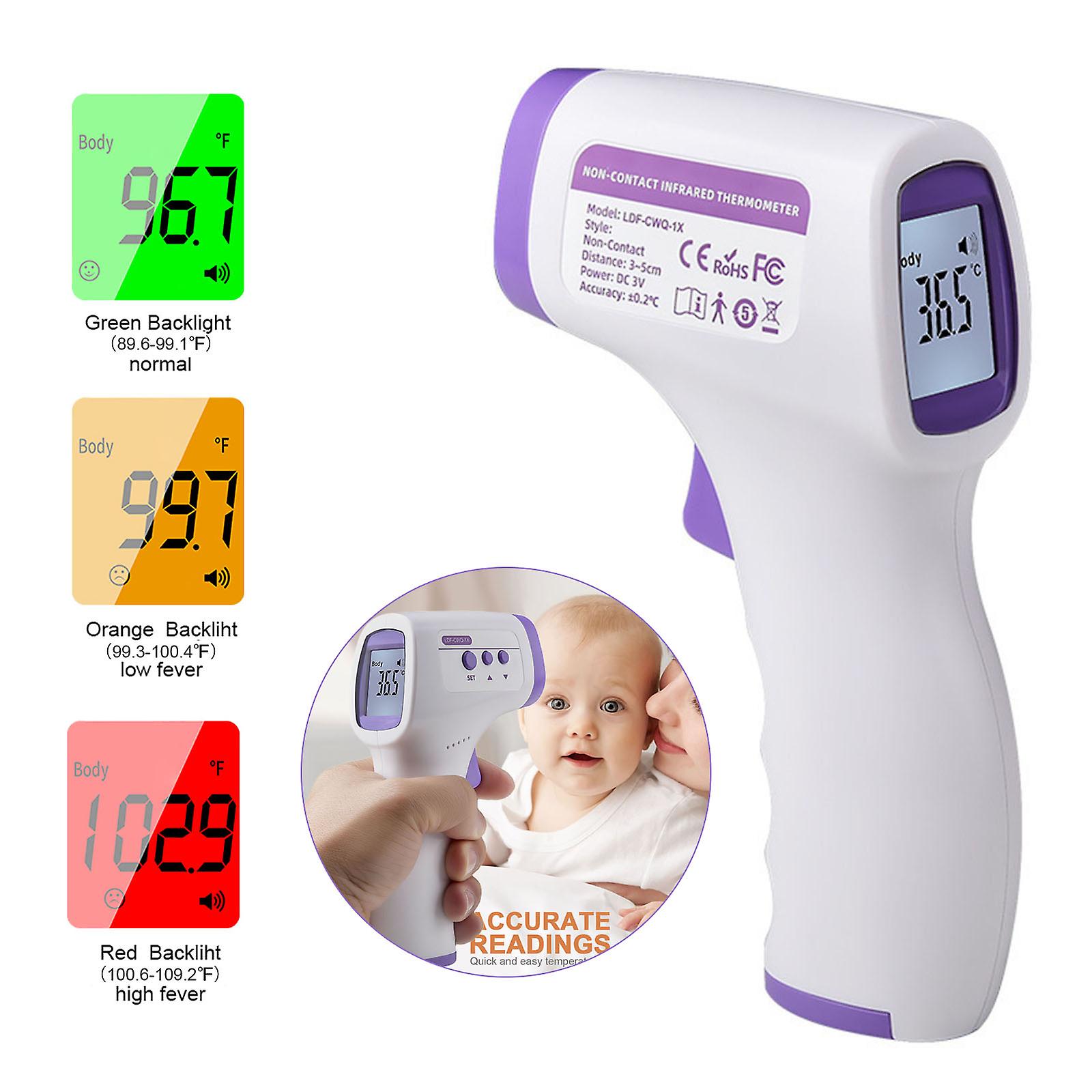 Digitales Infrarot-Stirnthermometer LCD Kinder Erwachsene Funktion