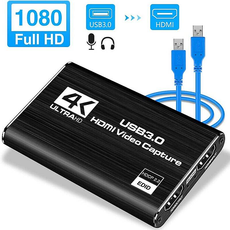 Usb 3.0 Hdmi Video Capture Card 4k 1080p 60fps Game Video Record Live Streaming
