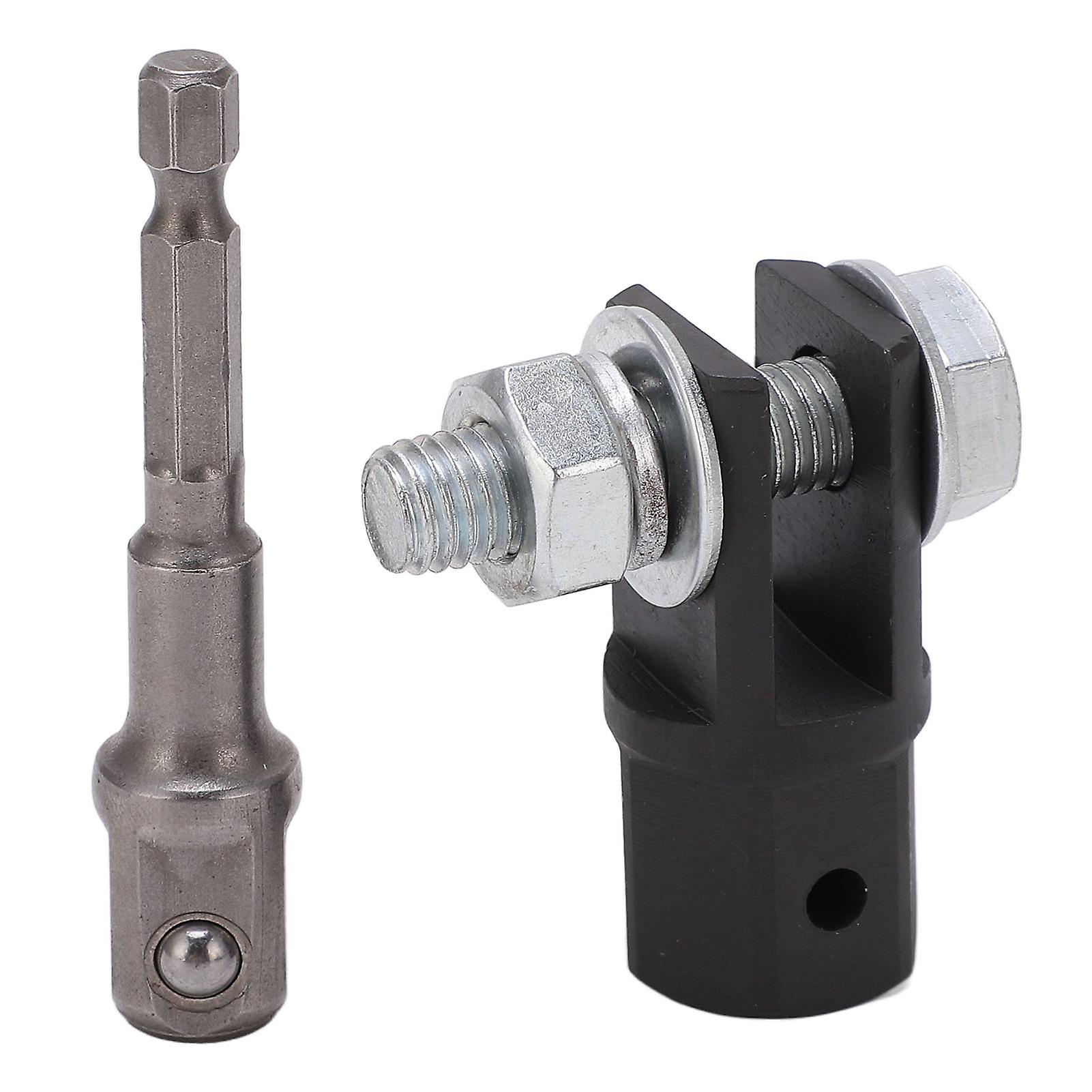 1/2in Scissor Jack Adapter Metal Impact Drill Socket Adaptor for U-Shaped Single Eye End Jack Replacement Tool