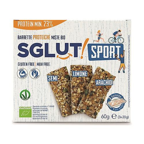 Multipack protein bars 3 units of 20g