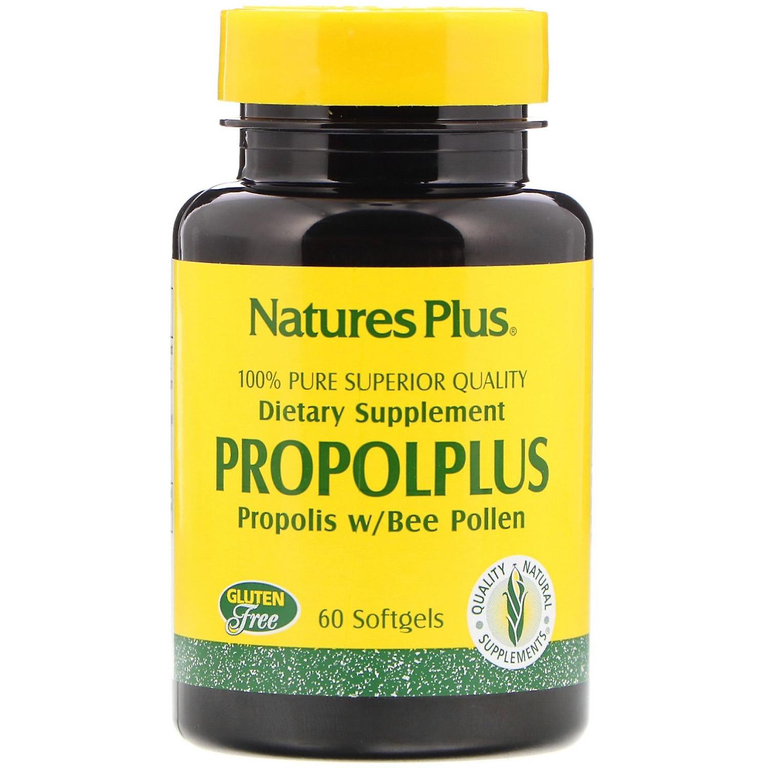 Nature's Plus, Propolplus, Propolis w/Bee Pollen, 60 Softgels