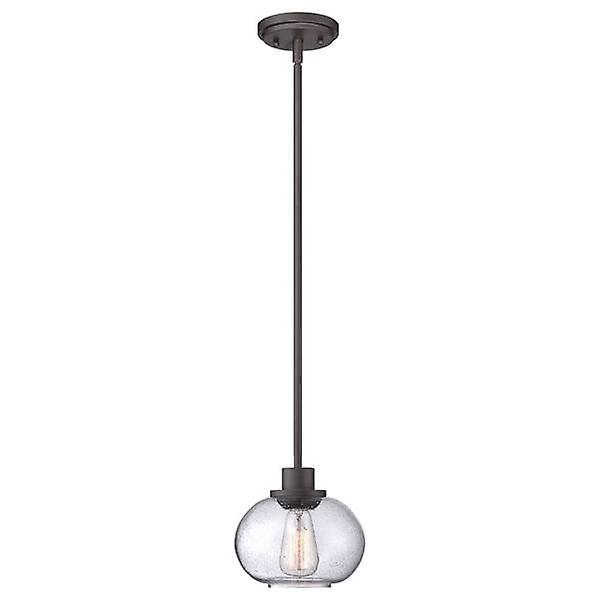 Elstead Trilogy - 1 Light Dome Ceiling Pendant Old Bronze, E27
