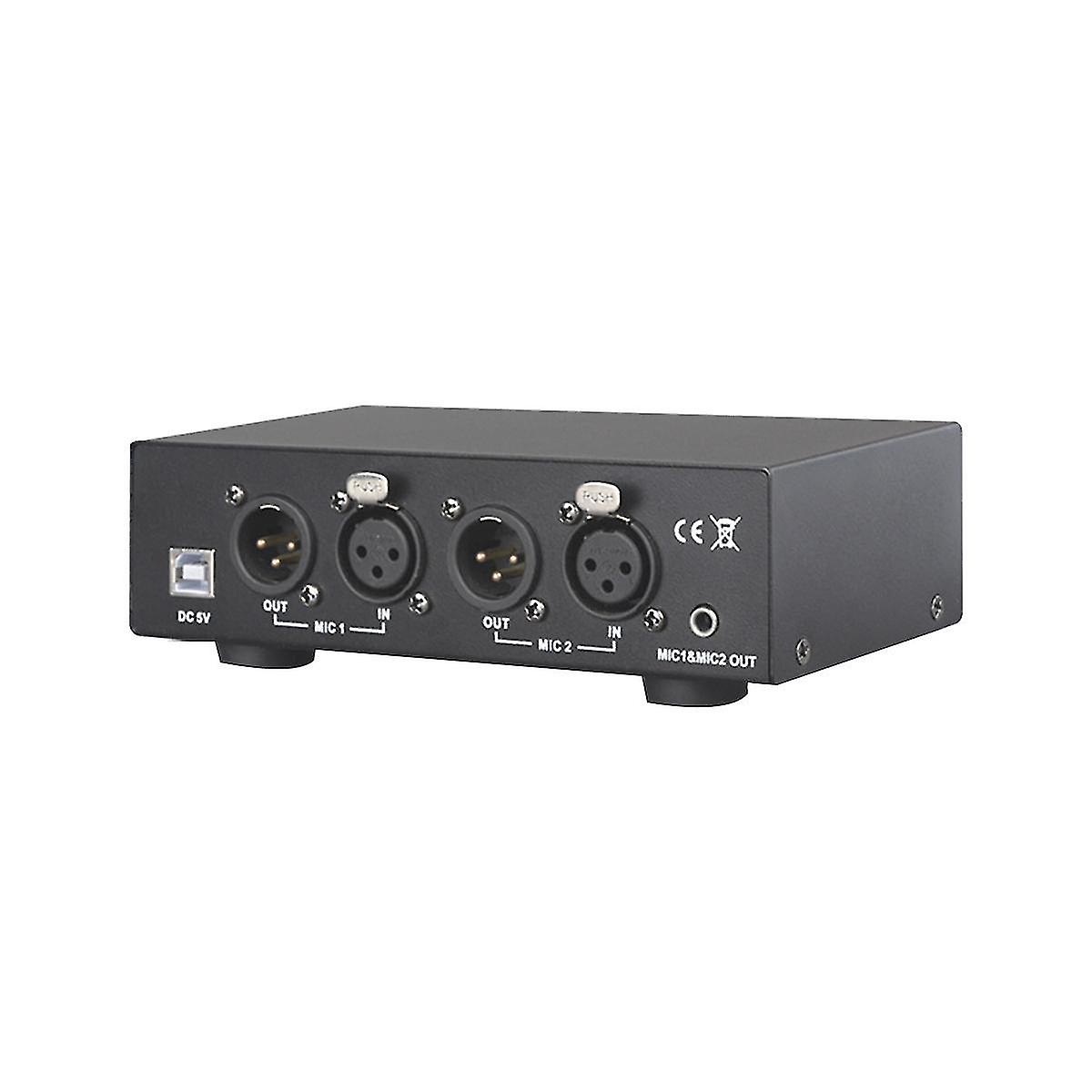 48v Usb Dual Mixed Output Phantom Power Supply For Condenser Microphones Music Recording Equipment-yezi