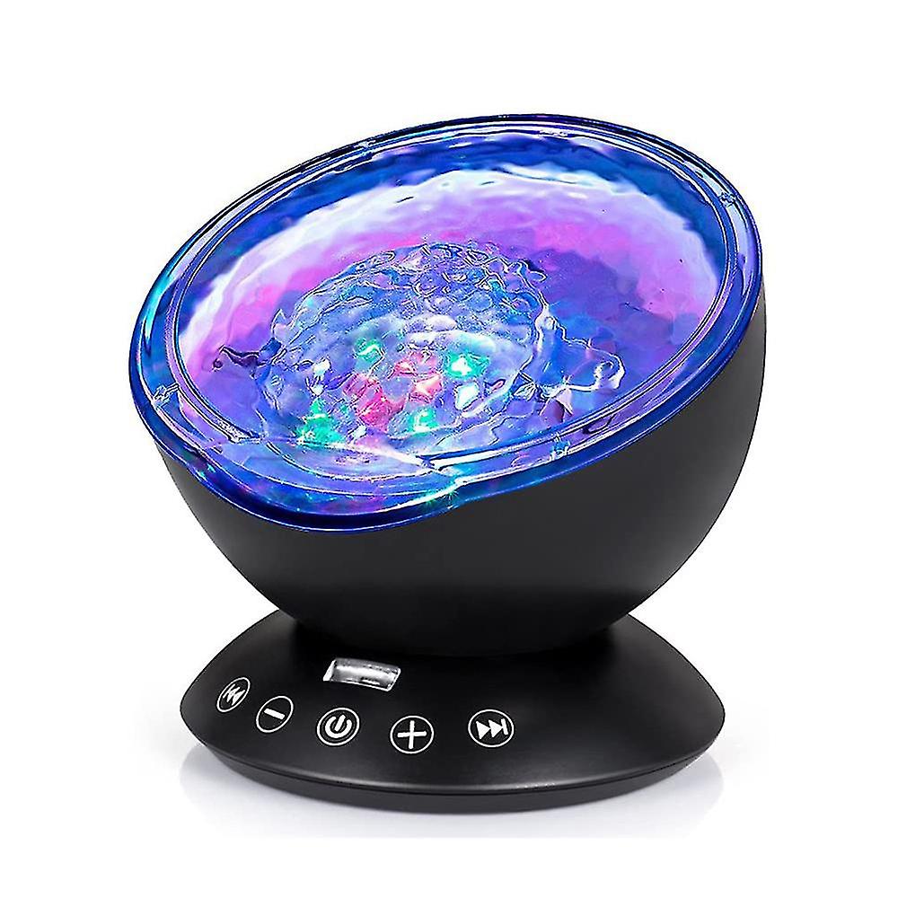 Led Bright Autism Calming Sensory Sealight Blk Children's Night Light Projector, 7 Light Modes, Color Mar.3.27-hy