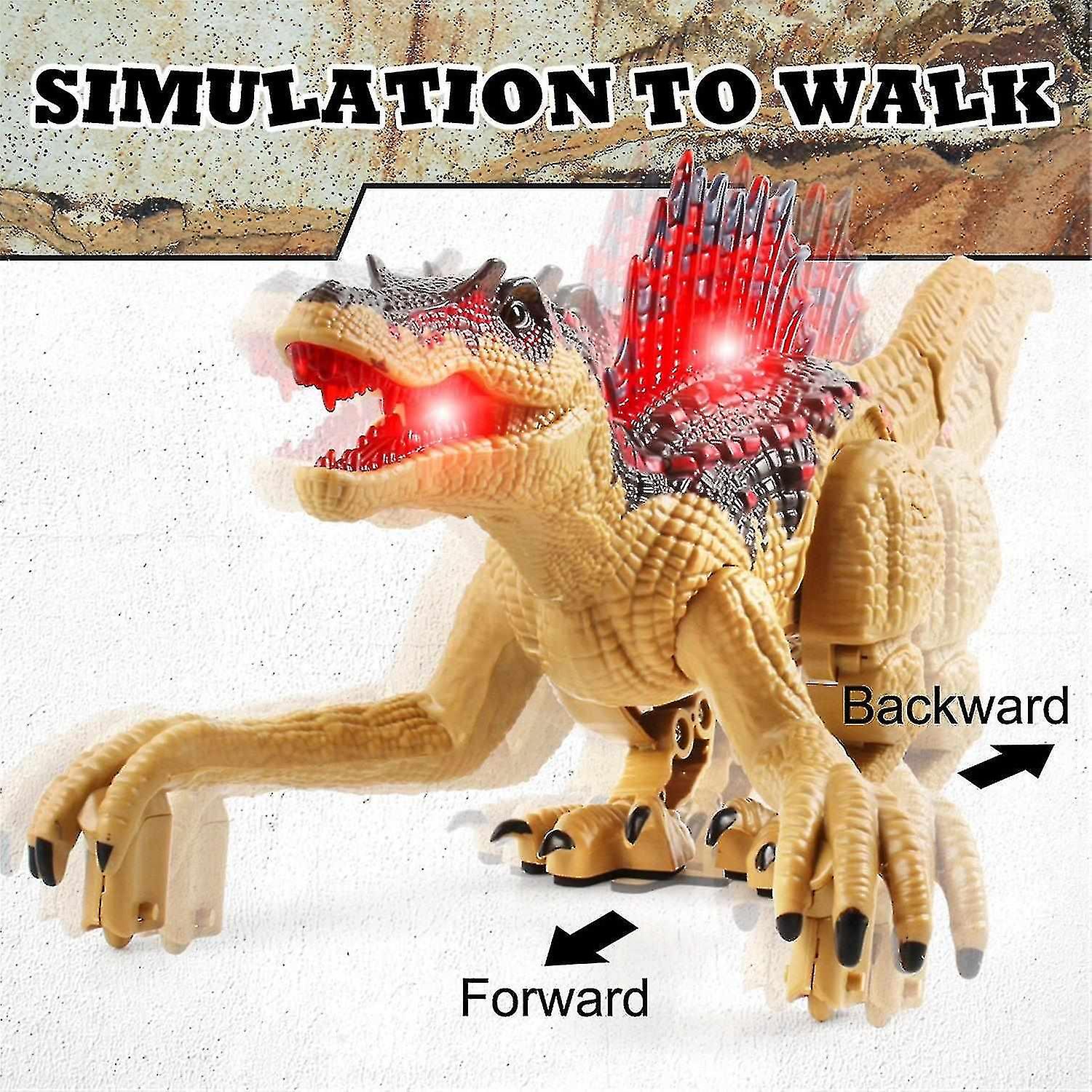 2.4g Remote Control Dinosaur Walking Raptor Remote Control Velociraptor Electric Robot Dinosaur Toy 