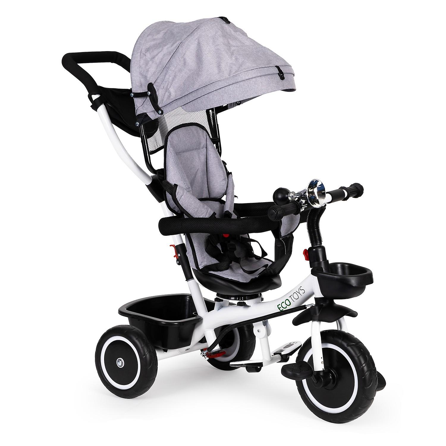 Tricycle with rotating seat 360' ECOTOYS, grey