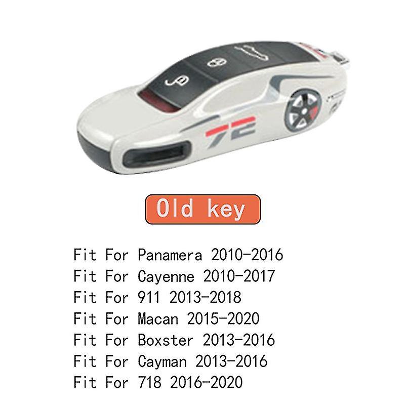 New No. 72 Racing Style Remote Key Cover Case Replace Fit For Porsche Cayenne Panamera Cayman Macan 
