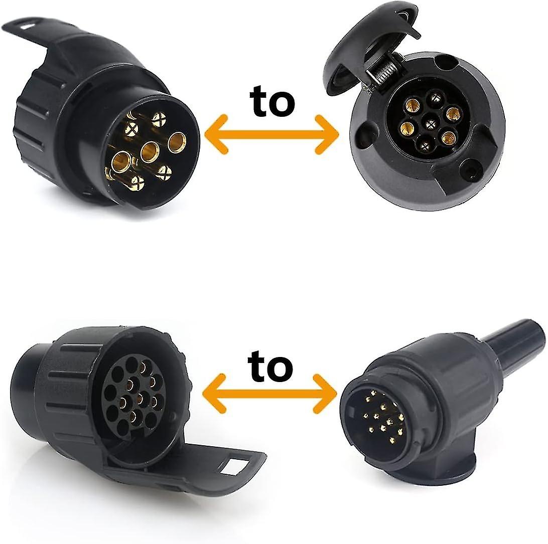 7/13 προσαρμογέας βουλωμάτων ρυμουλκών 7 έως 13 εμπόδιο βουλωμάτων συνδετήρων καρφιτσών 7 πόλος έως 13 καρφίτσα για ρυμουλκό αυτοκινήτων, τρακτέρ