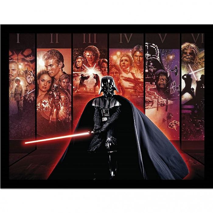 Star Wars Darth Vader Montage Printed Framed Poster