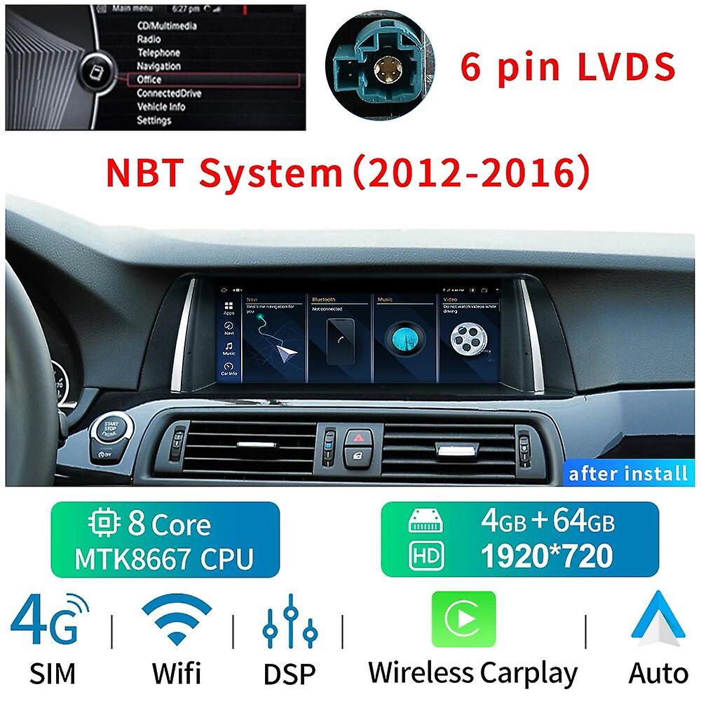 Coika Car Head Unit Radio For Bmw F10 F11 2011-2016 Hd 1920*720 Touch Screen Carplay Gps Navigation Stereo