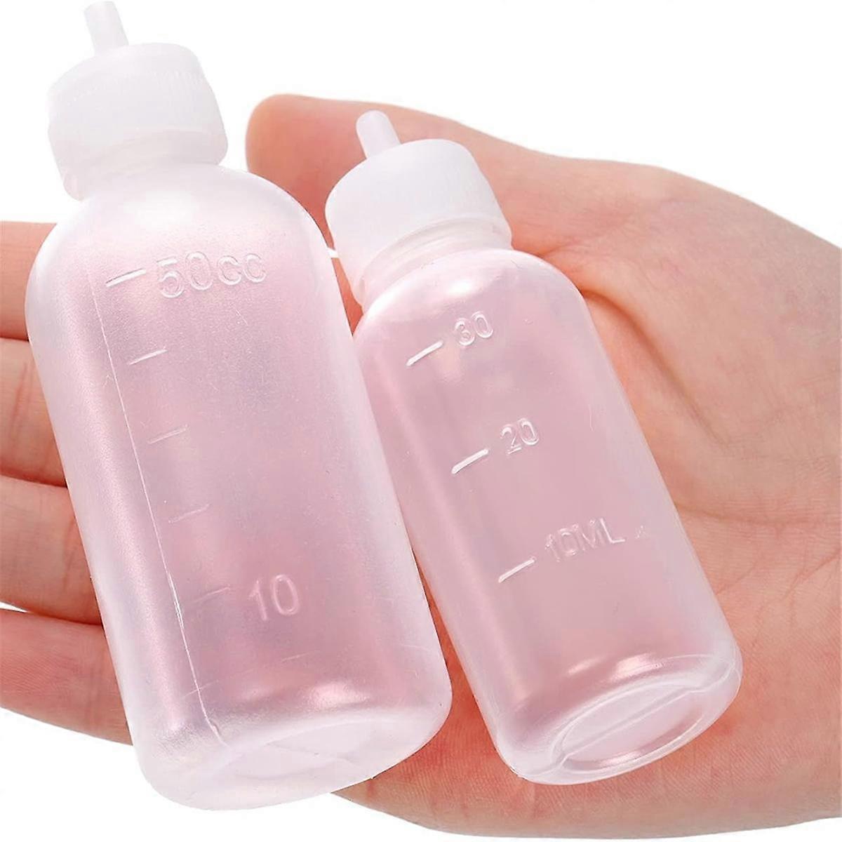 Transparante Knijpfles Set van 2 voor Sauzen en Oliën, 300 ml, Lekvrij, Met Dop