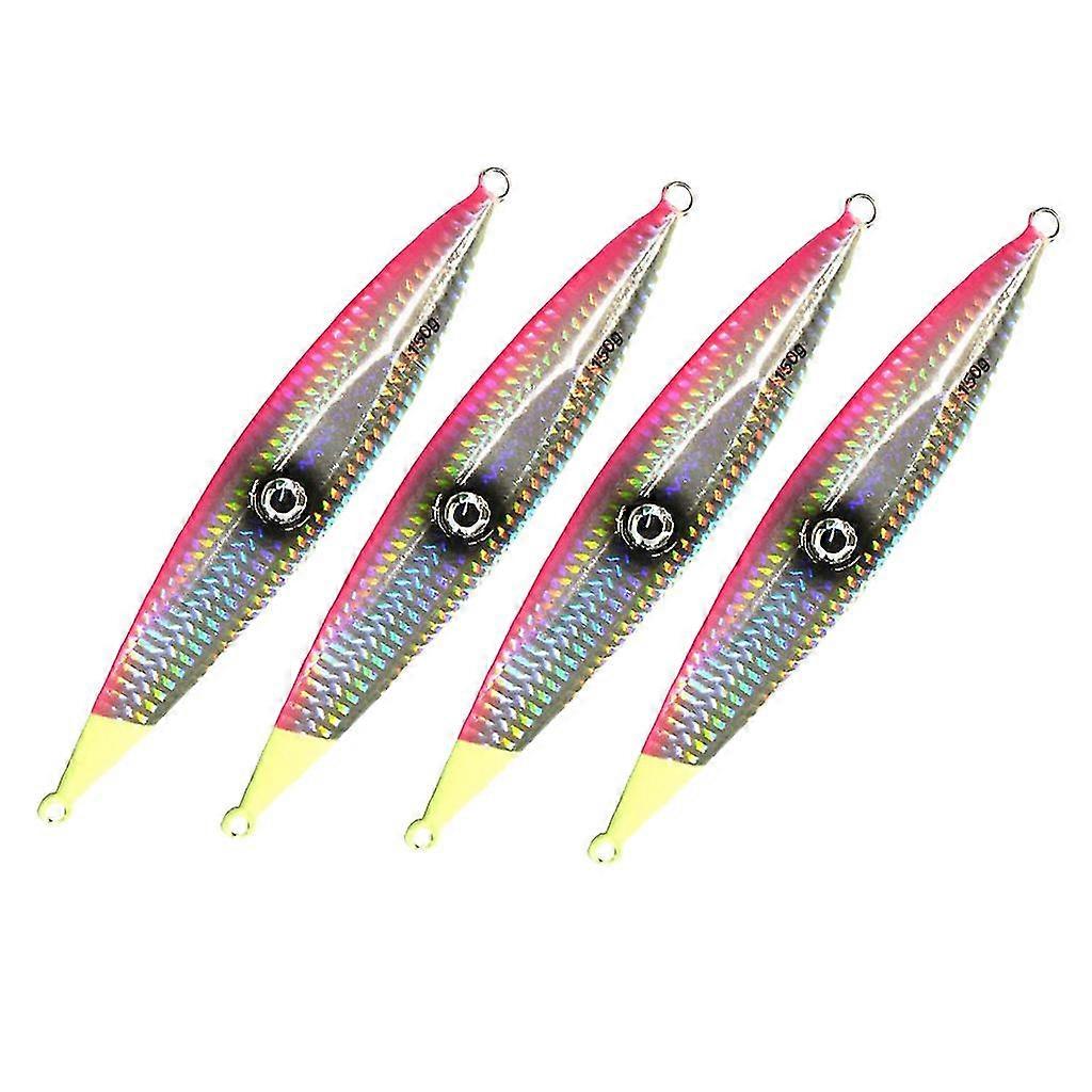 HG 4pcs 150g Schwere Angelköder Metallköder Casting Köder Deep Spoon Bass Jigs