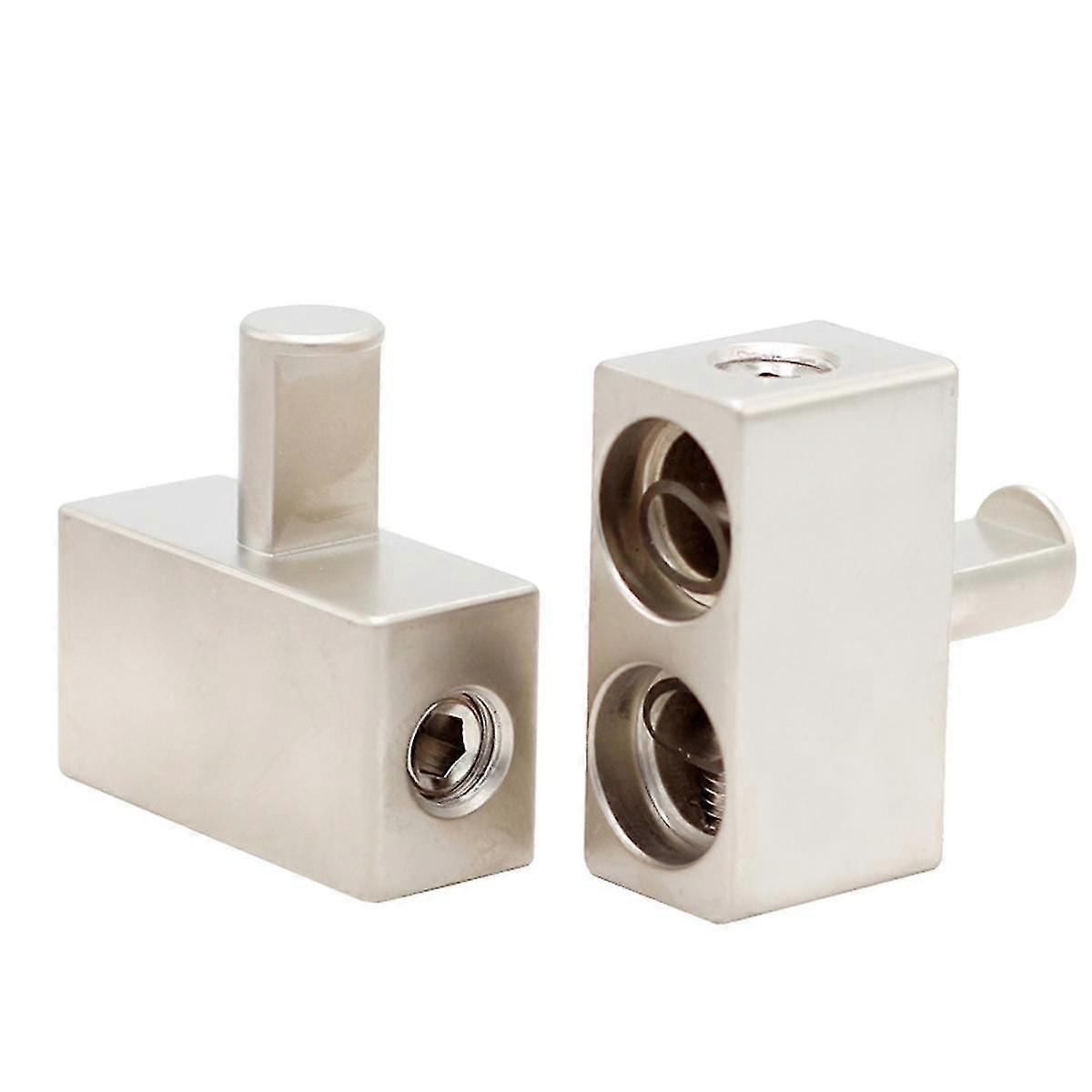 Multi-functional 2pcs/set Car Stereo Power Cord Plug Amplifier Battery One-part-two Splitter High P