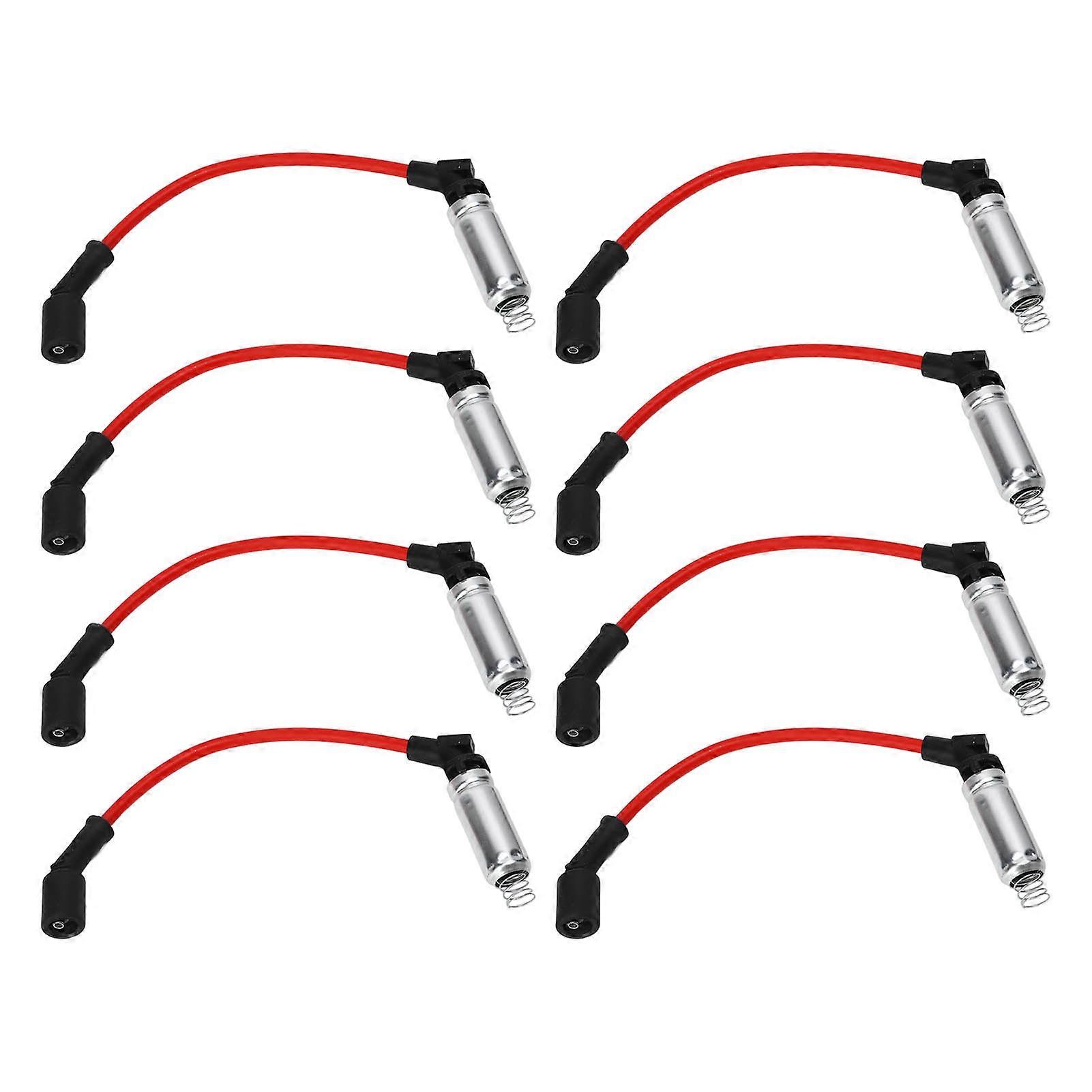 8pcs 10.2mm/0.40in Spark Plug Wire Set 48322R Ignition Cable Replacement for Avalanche Corvette Express Impala E2U211