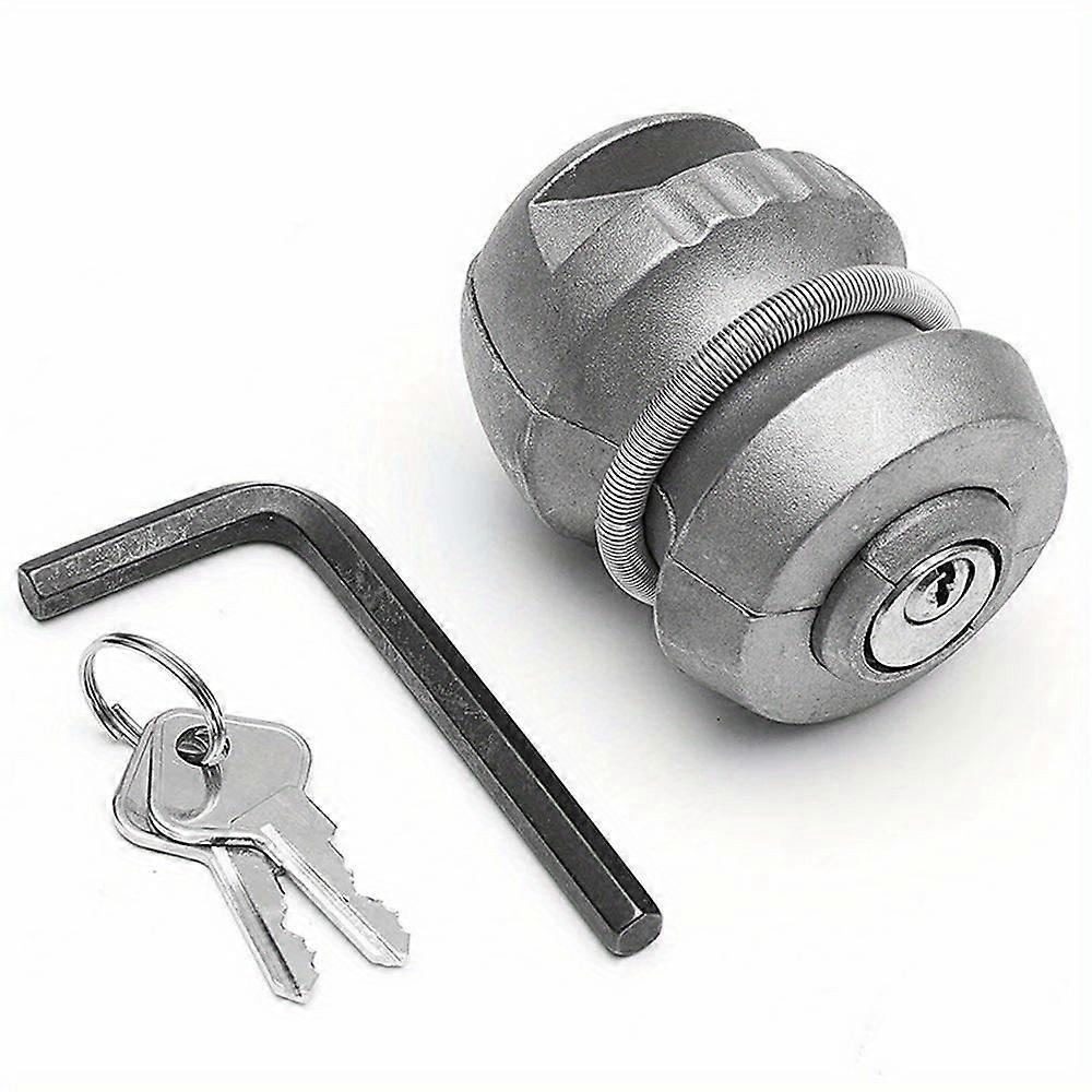 Universal Trailer Hitch Coupler Lock, Zinc Alloy Tow Ball Security Lock for Caravan