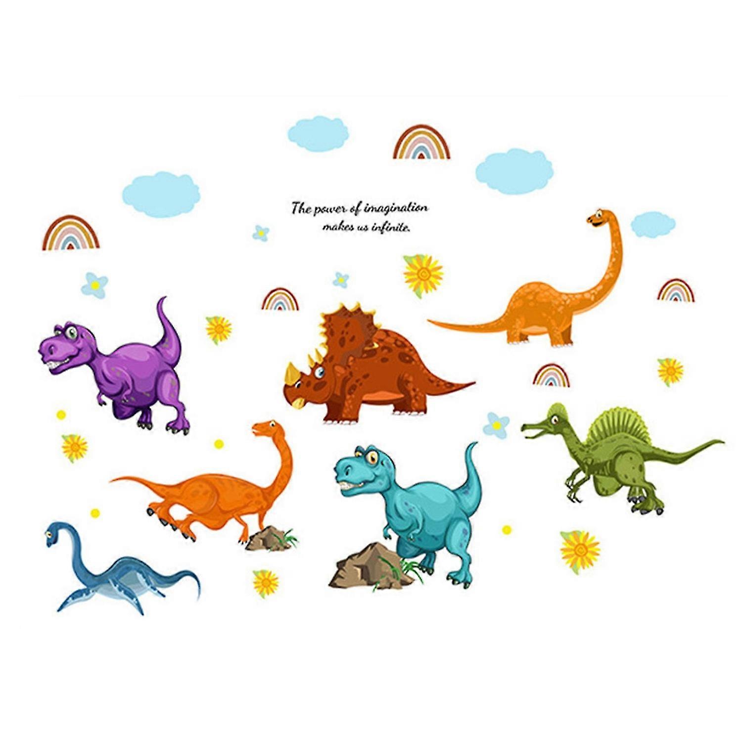 Dinosaur Clouds Wall Sticker Window Decoration Wall Sticker