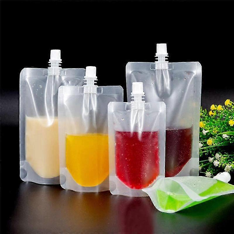50PCS 200Ml υγρή σακούλα στομίων τσαντών συσκευασίας ποτών απόδειξης σακούλας στάσεων 200Ml για το Cof γάλακτος χυμού ποτών