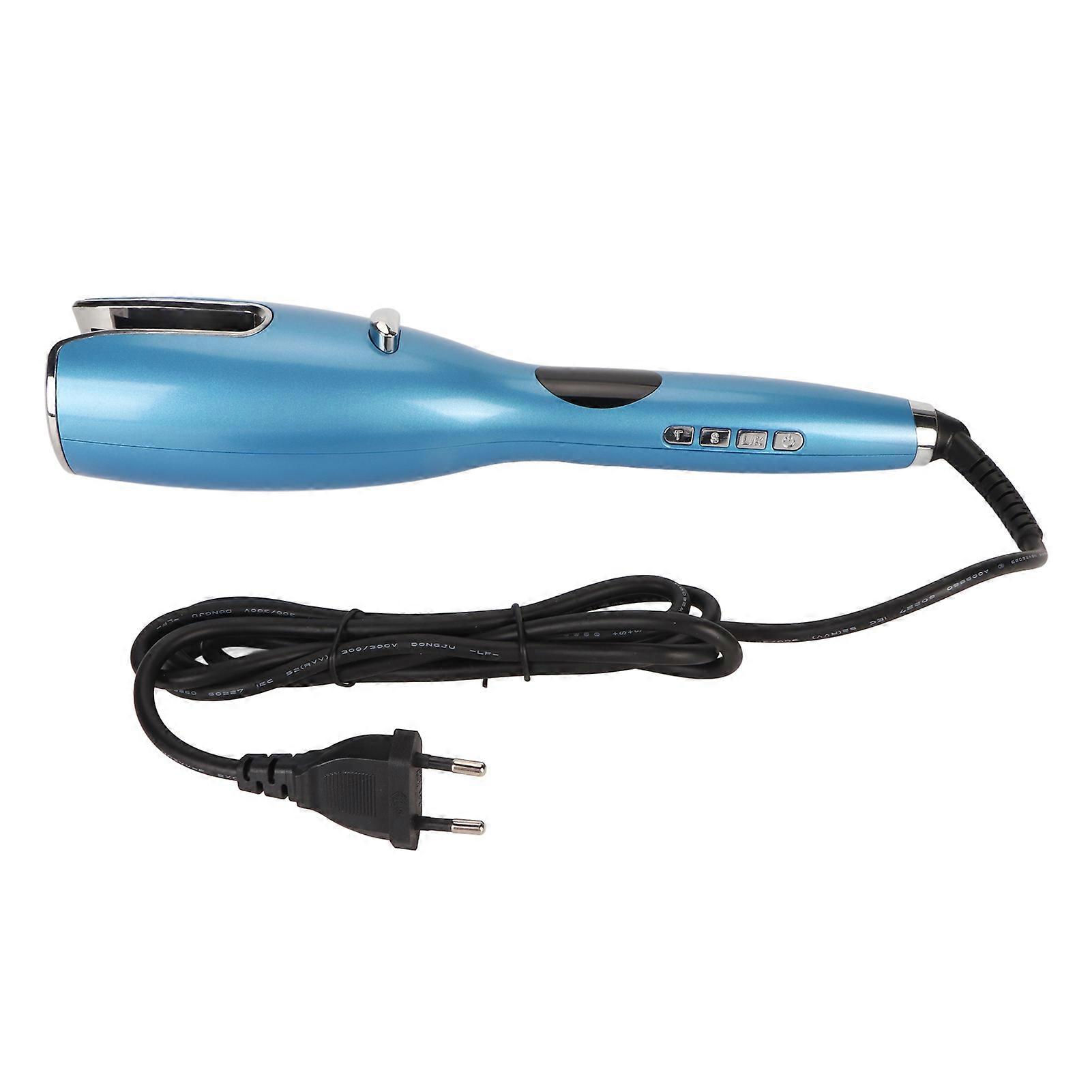 Automatic Hair Curler Left Right Rotating Anti Tangle Lcd Display Auto Hair Curling Wand Eu Plug 100240v
