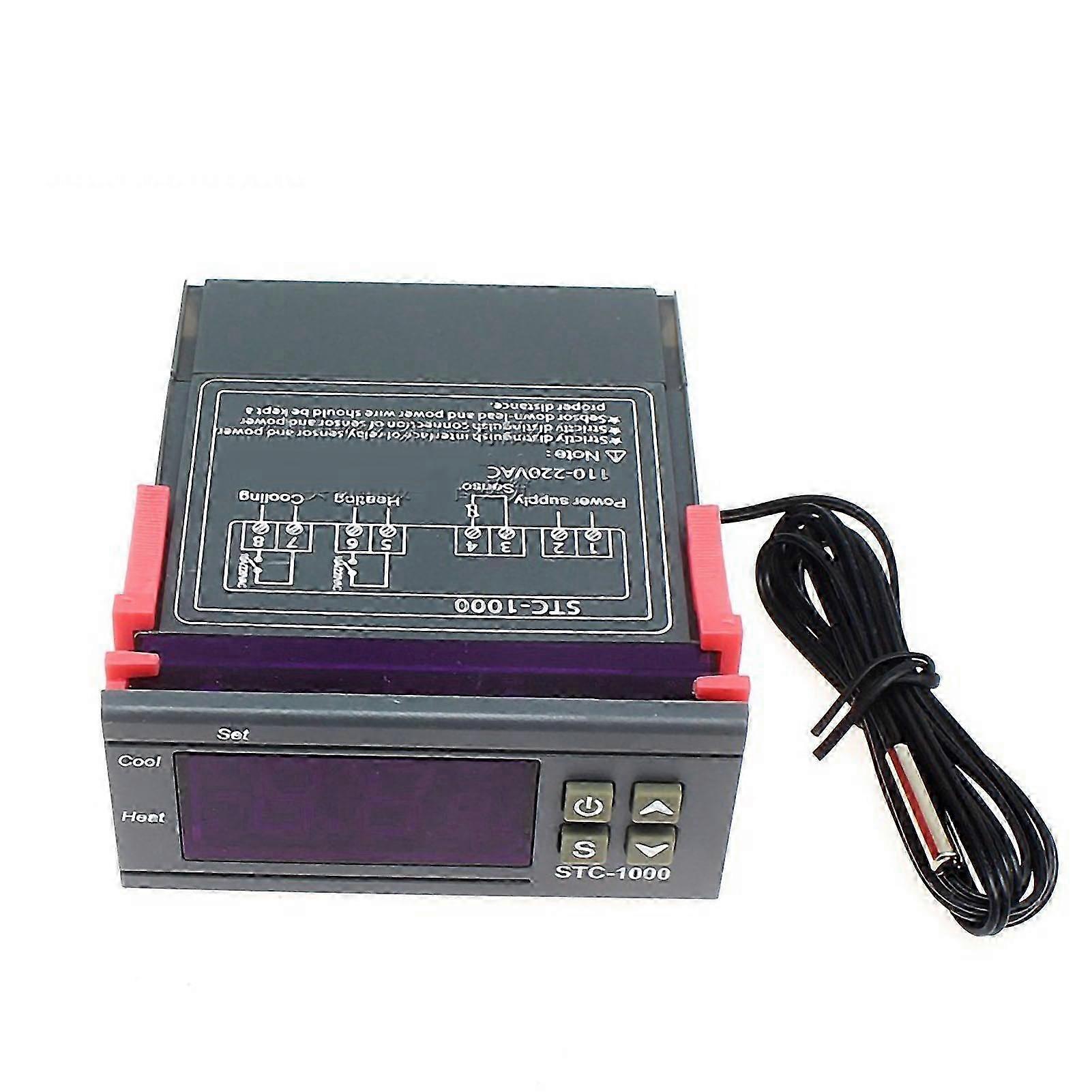 Microcomputer Temperature Controller Digital Display Thermostat Switch compatible with Aquarium Hatching Seafood Machine 110220V_Sep