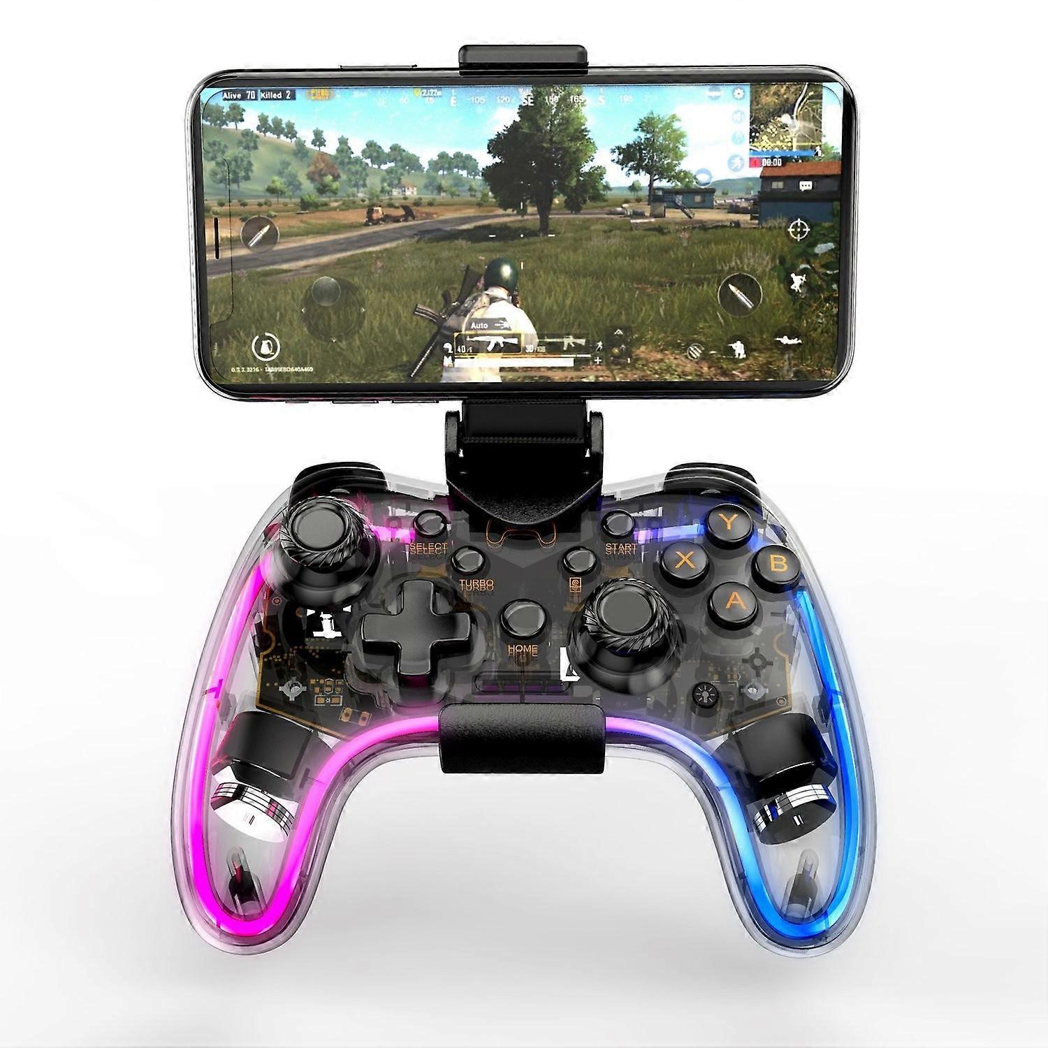 Wireless mobile game controller RGB luminous game controller supports PS4 Nintendo Switch game conso