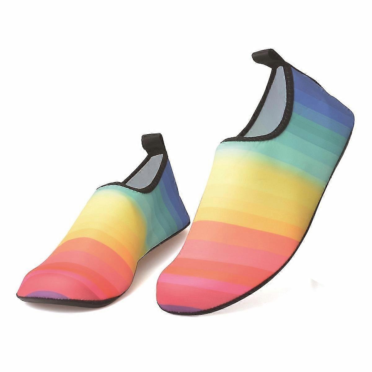 Water Sports Barefoot Women's Men's Outdoor Beach Swimming Aqua Socks(S size)