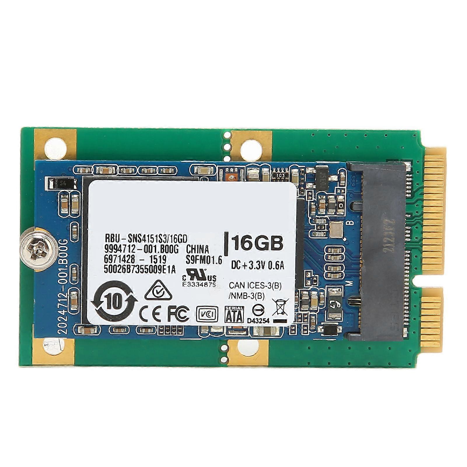 M.2-Festplatte, M.2-zu-MSATA-Adapterkarte, stabil, klein, einfach zu installieren, SSD, Desktop-Computerzubehör, 16 GB