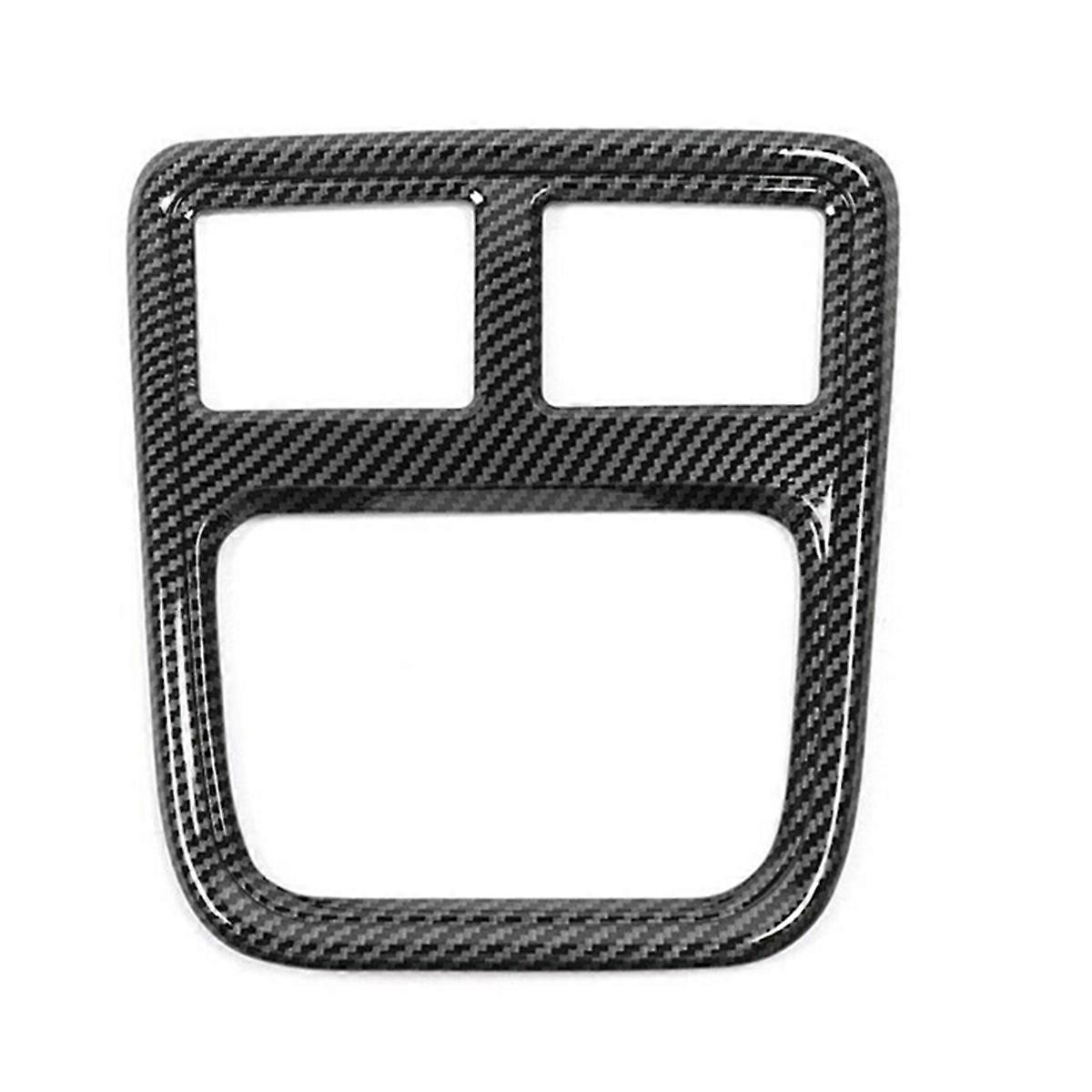 Car Rear Air Outlet Vent Frame Trim Cover ABS for Charger 300C 2011-2021 Accessories (Carbon Fiber)