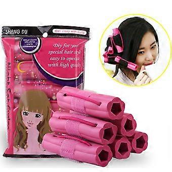 Modieuze Foam Sponge Hair Curlers Clip Eenvoudige Applicatie Warmtevrije Nacht Hair Styling Tools Voor Luie Mensen Kort Of Lang Haar