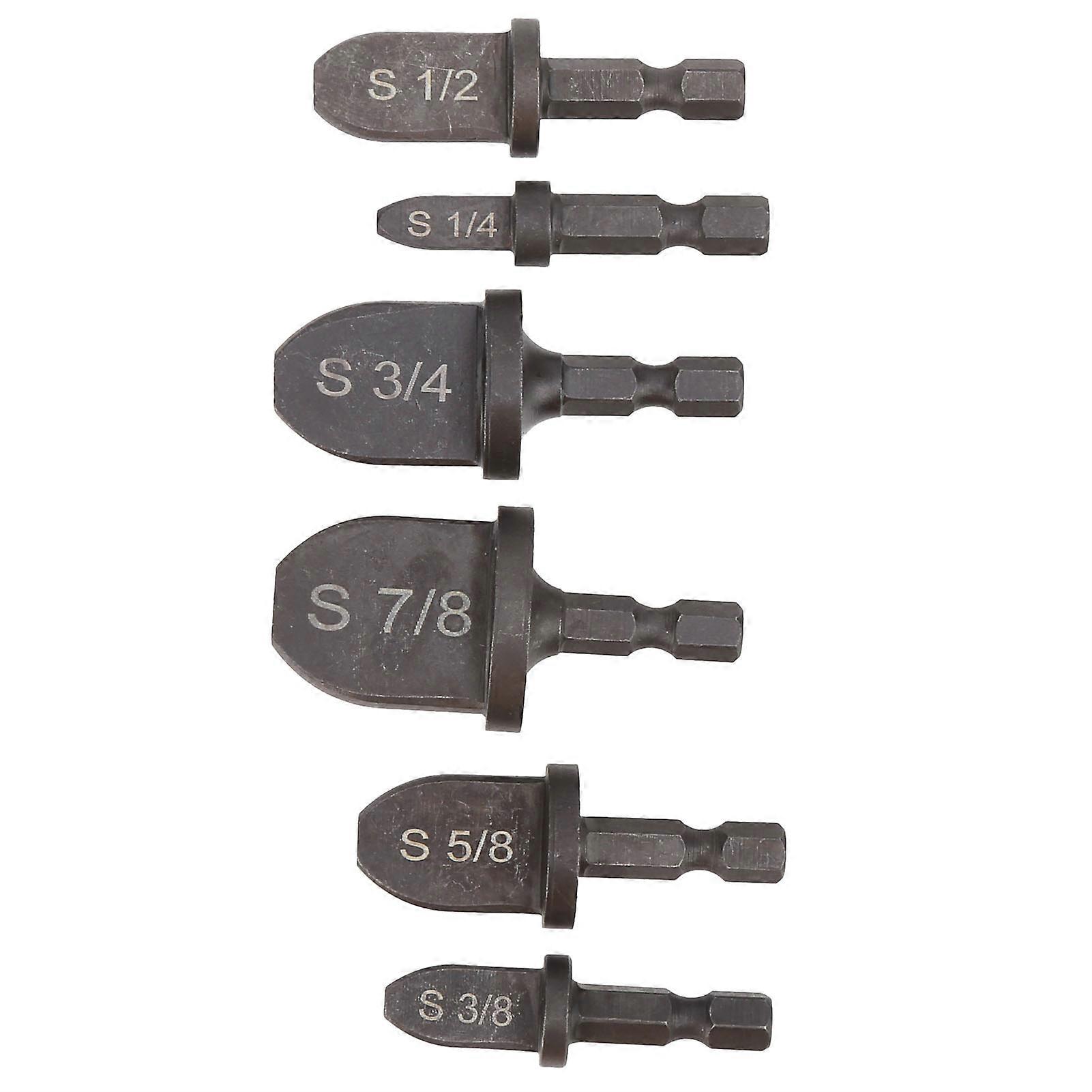 6Pcs Tube Expander Bearing Steel Hex Handle Air Conditioner Copper Pipe Swaging Tool Set