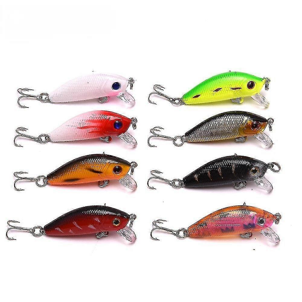 5cm/3.6g bionic lure fake bait minnow rock fat bait set