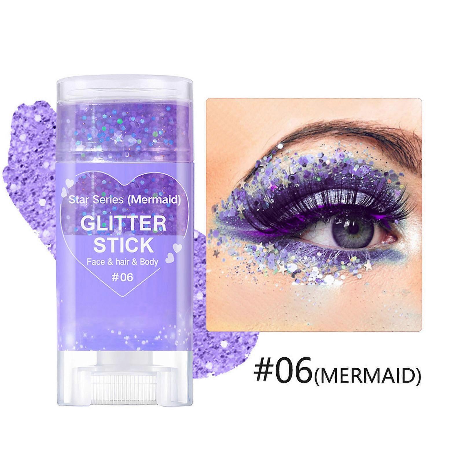 Scene Sminke Ansikt Glitter Øyenskygge Skjønnhet Blendet Kropp Glitter Stick Multifunksjonell Langvarig 16g FLYE3733