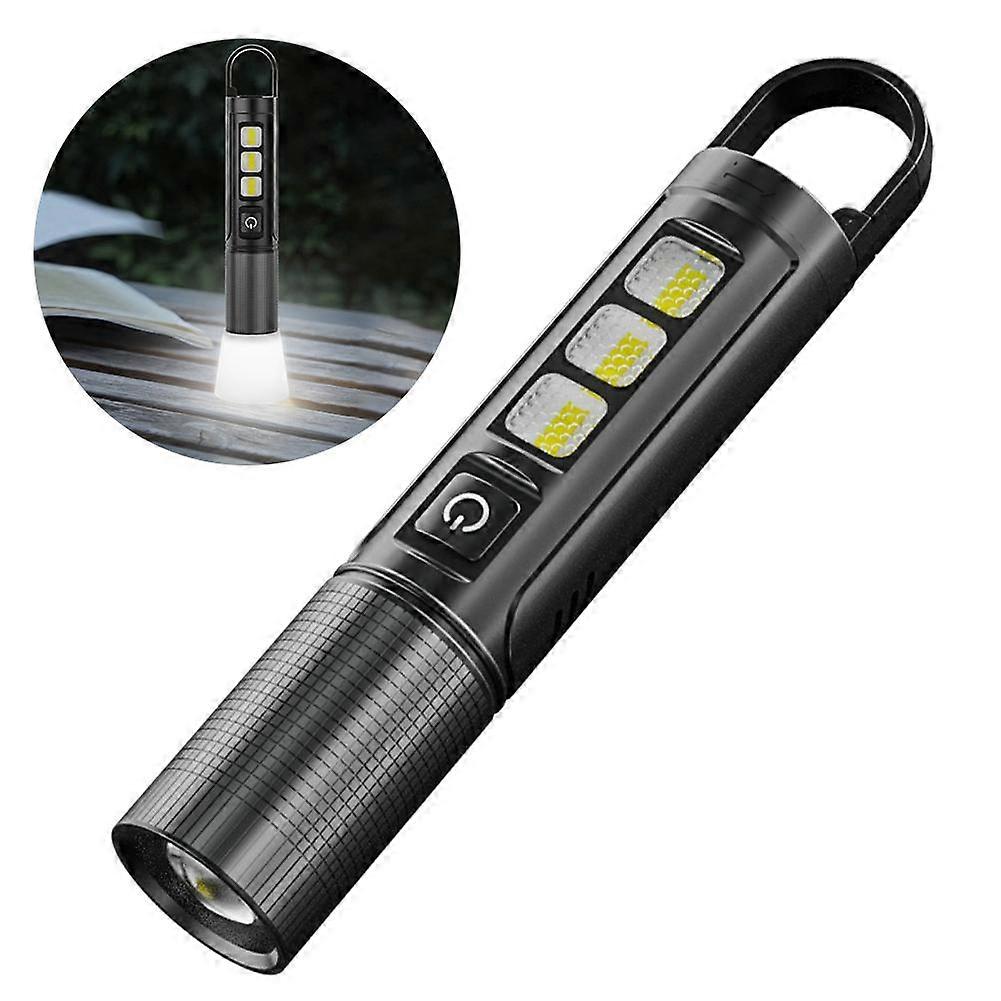 High Power LED Flashlight Super Bright Torch USB Rechargeable Works Fish Lamp