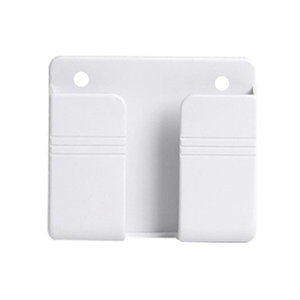1/2/4Pcs Punch-Free Wall Mounted Organizer Storage Box Remote Control Mounted Mobile Phone Plug Wall Holder Charging Multifu