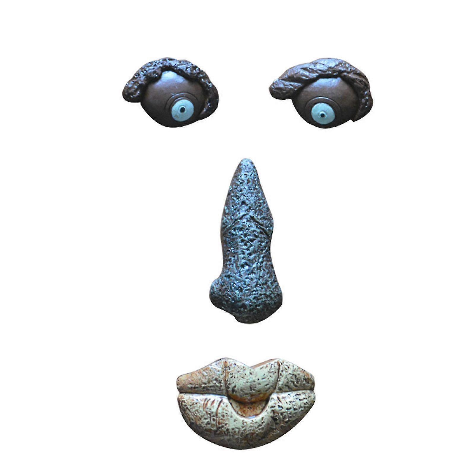 Funny Shape Tree Faces Decor Surprising Exaggerated Fine Workmanship For Outdoor Garden Yard Supply