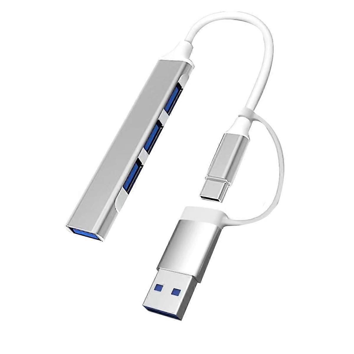Multi USB C Hub Med USB A-port Multifunksjonell Lader Adapter For Telefon Smartklokke For Reise Reise