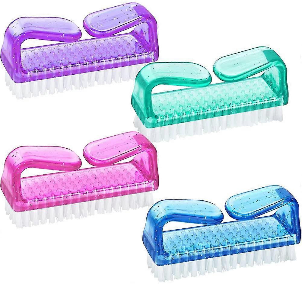 4 Pcs Nail Brushes Nail Hand Scrubbing Cleaning Brush