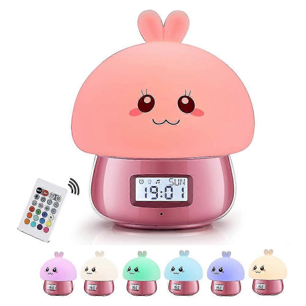 alarm clock children girls, light alarm clock wake up light